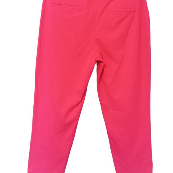 Talbots Pants Pink Size 2 Petite Curvy Fit Cropped Button Detail On Leg Hem - Picture 2 of 6